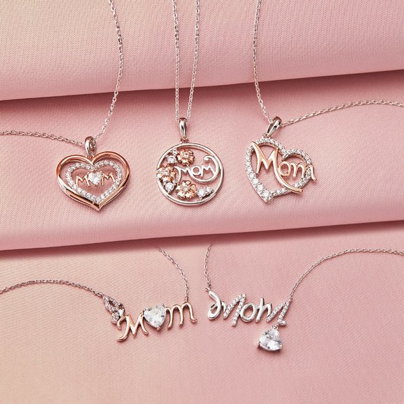 Mom Flower Necklace, Charmed Aroma Mothers Day Necklace Collection - Picture 2 of 3